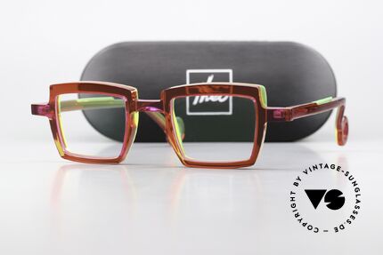 Theo Belgium Vilmos Square Acetate Ladies Frame, avant-garde designer eyeglasses in TOP quality, Made for Women