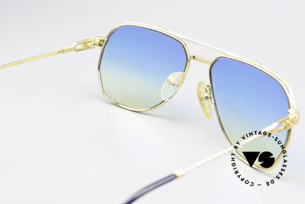 Fred America Cup - S Blue Yellow Gradient Lenses, NO RETRO, but ORIGINAL 80's frame, size 56/14, vertu, Made for Men and Women