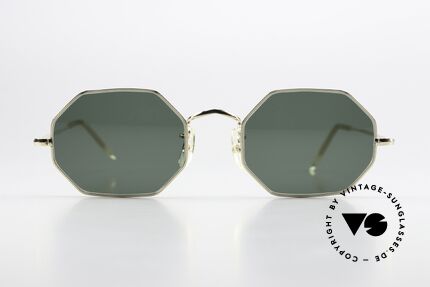 Algha Octag 70's Gold Filled Sunglasses, 12kt GF (Gold-Filled) frame = filled with real gold, Made for Men and Women Algha Octag 70's Gold Filled Sunglasses, 12kt GF (Gold-Filled) frame = filled with real gold, Made for Men and Women