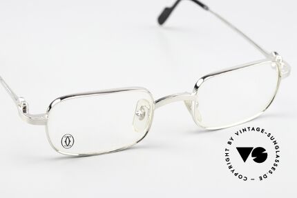 Cartier Dreamer - S 90s Frame Brushed Platinum, unworn rarity with full original Cartier packaging, Made for Men and Women