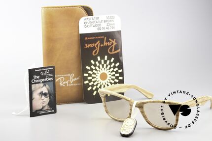Ray Ban Wayfarer I Woodies B&L USA 80's Wood, Size: medium, Made for Men and Women
