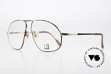 Dunhill 6098 Aviator Glasses 90's Men, gold-plated frame with "havanna" front (color code 41), Made for Men