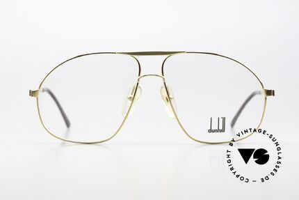 Dunhill 6098 Interesting 90's Aviator Specs, extraordinary modified 'aviator design' in size 59/12, Made for Men