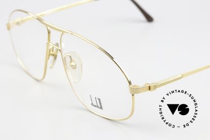 Dunhill 6098 Interesting 90's Aviator Specs, unworn (like all our rare vintage DUNHILL eyeglasses), Made for Men