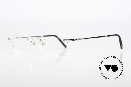 Cartier T-Eye Oval Platinum-Plated Glasses, Cartier catalog reference number is T8100449, Made for Men and Women