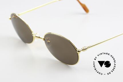 Cartier Saturne - L Luxury Shades Oval 90's, orig. Cartier sun lenses (100% UV) with CARTIER LOGOS, Made for Men and Women