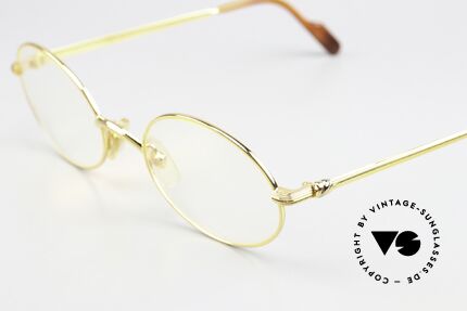 Cartier Sorbonne - L Highly Sought-After Large Size, oval 22ct GOLD-plated frame + Cartier DEMO lenses, Made for Men and Women