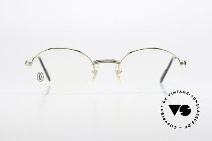 Cartier Manhattan - M Semi Rimless 90's Frame, model of the 'Semi-Rimless' Collection by CARTIER, Made for Men and Women