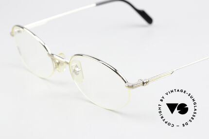 Cartier Manhattan - M Semi Rimless 90's Frame, precious platinum version; for ladies and gentlemen, Made for Men and Women