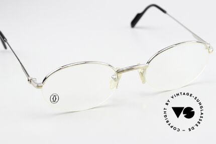 Cartier Manhattan - M Semi Rimless 90's Frame, unworn rarity with full orig. packaging; T81003570, Made for Men and Women