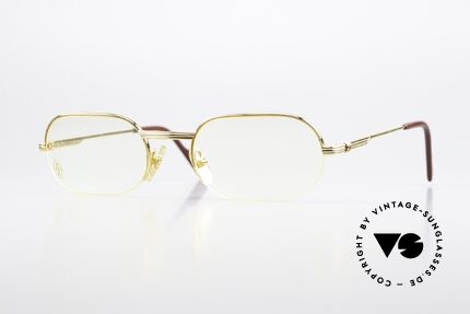 Cartier Ascot - M Semi Rimless Eyeglasses 90s, luxury CARTIER eyeglasses of the "Semi Rimless Series', Made for Men and Women
