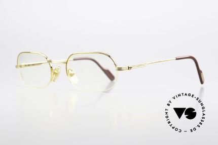 Cartier Ascot - M Semi Rimless Eyeglasses 90s, a precious old original from the late 90's in size 53/20, Made for Men and Women