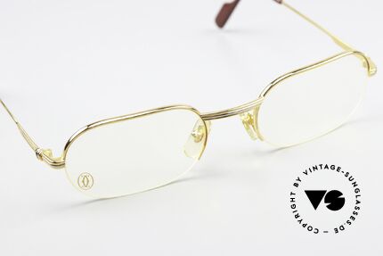 Cartier Ascot - M Semi Rimless Eyeglasses 90s, unworn incl. orig. packing (hard to find, in these days), Made for Men and Women