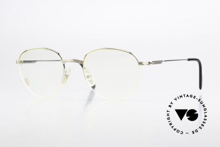 Cartier Colisee - M Panto Luxury Platinum Frame, roundish Cartier vintage eyeglass-frame, size 51/20, Made for Men and Women
