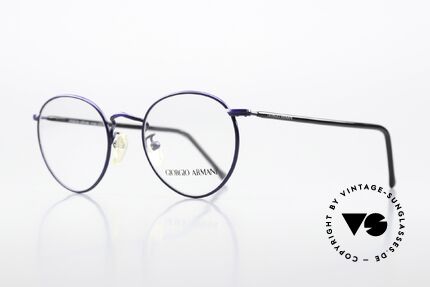 Giorgio Armani 138 Panto Specs Dark Blue Black, interesting frame coloring in DARK BLUE and BLACK, Made for Men and Women