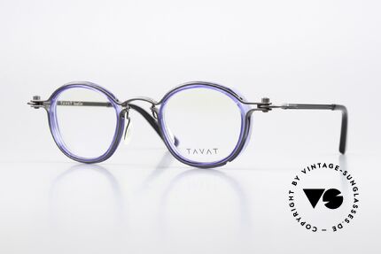 Tavat Pantos Steampunk Style Eyeglasses, SOUPCAN Collection in anthracite/gray and blue, Made for Men and Women Tavat Pantos Steampunk Style Eyeglasses, SOUPCAN Collection in anthracite/gray and blue, Made for Men and Women