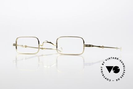 Lunor I 13 Telescopic Square Reading Frame Telescope, very rare Lunor reading glasses with slide temples, Made for Men and Women