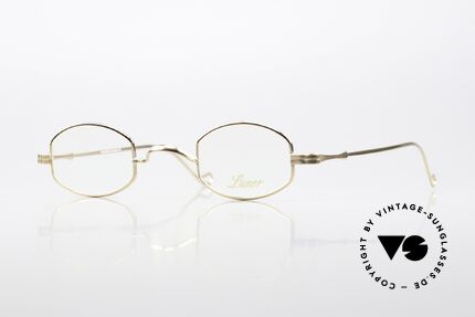 Lunor II 02 Small Frame Gold Plated, very small Lunor eyeglass-frame, GP gold-plated, Made for Men and Women