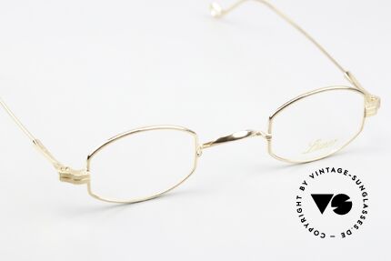 Lunor II 02 Small Frame Gold Plated, this rarity can be glazed with prescription lenses, Made for Men and Women