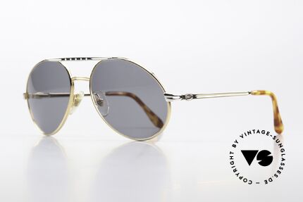Bugatti 02926 Men's Sunglasses 1980's Large, high-end frame finish: gold-plated & platinum bridge, Made for Men