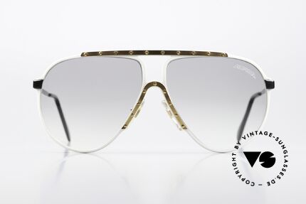 Alpina M1 Iconic Shades Limited Edition, white front, black temples and gold-plated cover!, Made for Men and Women