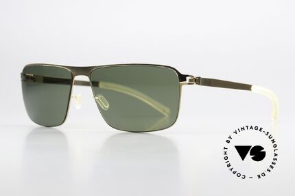 Mykita Greyson With Polarized Sun Lenses, color 013 "Glossy Gold" with POLARIZED sun lenses, Made for Men