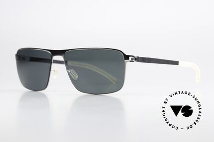 Mykita Greyson Classic Sunglasses Silver, color 013 "Shiny Silver" with POLARIZED sun lenses, Made for Men