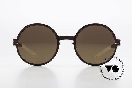 Mykita Scarlett Slightly Mirrored Sun Lenses, round glasses, Decades Sun-Collection; ladies shades, Made for Women