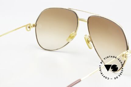 Cartier Vendome Solid Gold - L 18kt Solid Gold Sunglasses 80's, barely worn (absolutely mint condition) - really like new, Made for Men