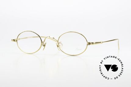 Lunor V 101 Small Oval Frame Gold Plated, LUNOR eyeglasses model V 101, in size 40/23, 140, GP, Made for Men and Women
