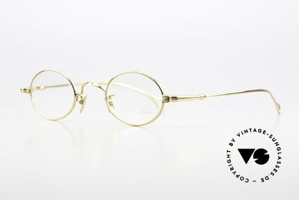 Lunor V 101 Small Oval Frame Gold Plated, an old 1990's/2000's original in a well-known quality, Made for Men and Women