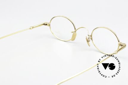 Lunor V 101 Small Oval Frame Gold Plated, Size: small, Made for Men and Women
