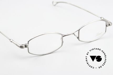 Lunor X-Bridge Oval Square A Classic In Antique Silver, costly frame finish in ANTIQUE-SILVER; really special!, Made for Men and Women
