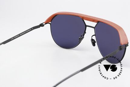 Mykita Leica ML02 Leica Red Black Deep Blue Lens, AquaDura Vision Pro = protection against reflections, Made for Men