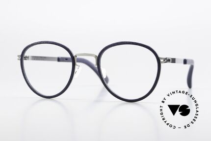 Mykita Mylon Palm Navy Blue / Shiny Silver Frame, MYKITA Mylon HYBRID eyeglass-frame; Palm, Made for Men and Women