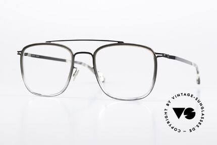 Mykita Hanno Square Frame Shiny Graphite, Mykita glasses, model HANNO, size 49-20, color 235, Made for Men and Women