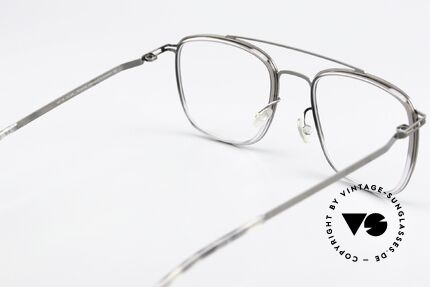 Mykita Hanno Square Frame Shiny Graphite, frame can be glazed with prescriptions or sun lenses, Made for Men and Women