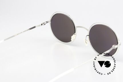 Mykita Giselle Silver Black Mirror Shades, innovative flexible frame construction: one size fits all, Made for Women