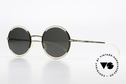 Mykita Giselle Gold Jet Black Darkgrey Solid, col. code '167' Gold Jet Black Darkgrey Solid (100% UV), Made for Women