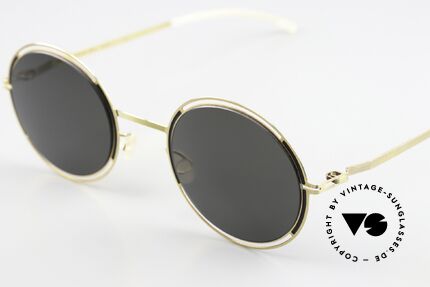 Mykita Giselle Gold Jet Black Darkgrey Solid, well-known top quality (handmade in Germany, Berlin), Made for Women