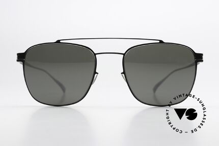 Mykita Hugh Silver Black Mirror Shades, classic men's sunglasses from the NO1 Sun-Collection, Made for Men