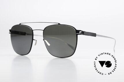 Mykita Hugh Silver Black Mirror Shades, col 052 Silver / Black Mirror (with mirrored sun lenses), Made for Men