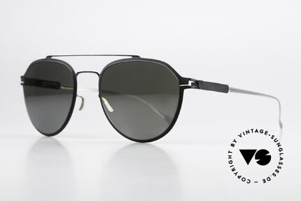 Mykita Harris Silver Black Mirror Sunnies, col 052 Silver / Black Mirror (with mirrored sun lenses), Made for Men and Women
