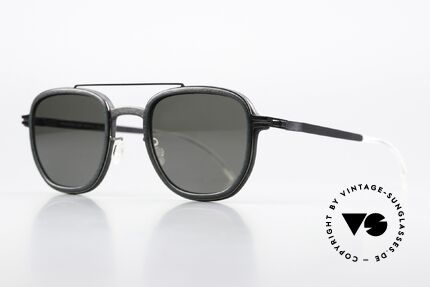 Mykita Mylon Alder With Polarized Sun Lenses, c. 308 (storm grey / shiny graphite polarized), Made for Men