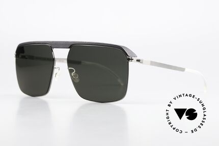 Mykita Leica ML03 Pitch Black / Matte Silver Edition, correspondingly high-quality developed sun lenses, Made for Men