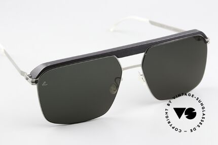 Mykita Leica ML03 Pitch Black / Matte Silver Edition, unworn model; Pitch Black / Matte Silver G15 Leica, Made for Men