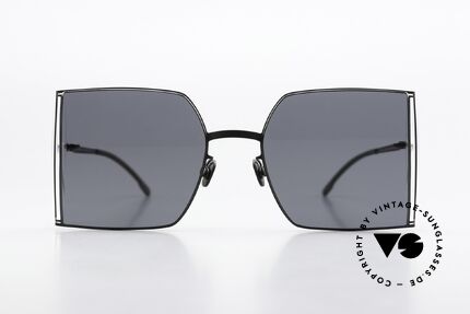 Mykita Helmut Lang HL003 Square Shades Side Lenses, collaboration with fashion designer HELMUT LANG, Made for Men and Women