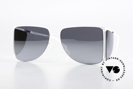 Mykita Helmut Lang HL002 White Silver Flash Mirrored, Mykita sunglasses, Mod. HL002, size 57/16, col. 872, Made for Men and Women