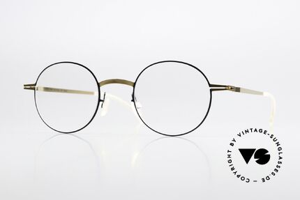 Mykita Yorin Round Specs Gold And Black Details