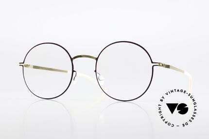 Mykita Pernilla Round Eyewear Gold Plum Details